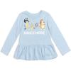 Bluey Winton Snickers Honey Muffin Bandit Dad Chilli Mom Missy Chloe Coco Bingo Girls 2 Pack T-Shirts Toddler to Little Kid(Blue / Grey)