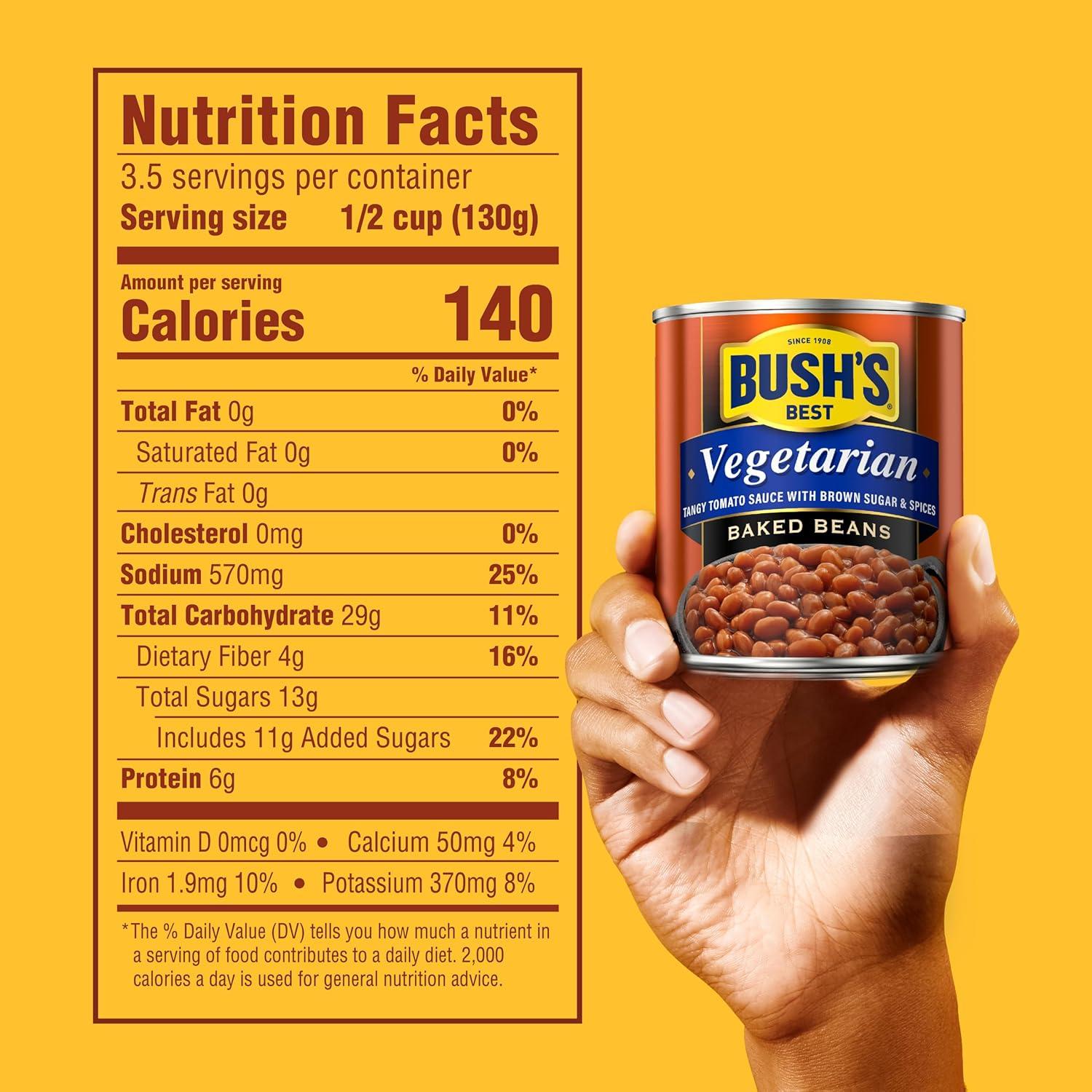 imageBUSHS BEST 158 oz Canned Bluey Original Baked Beans Source of Plant Based Protein and Fiber Low Fat Gluten Free Bluey Pack of 12Vegetarian