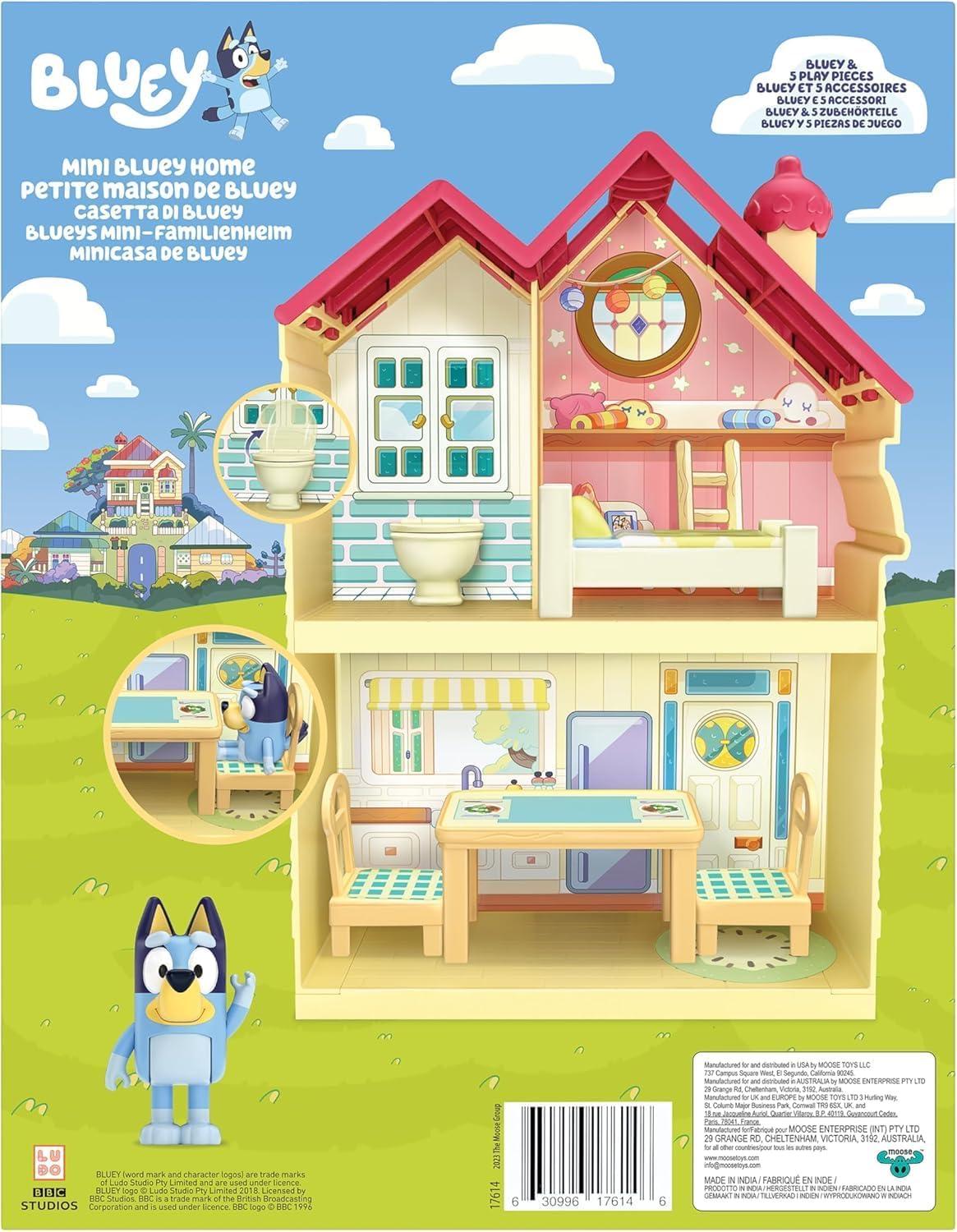 imageBluey 2Sided Treehouse Playset 11 ActionPacked Tree Toys Set with 4 Accessories and 25 Articulated Figure Animal Toys for Kids Ages 3Heeler Home