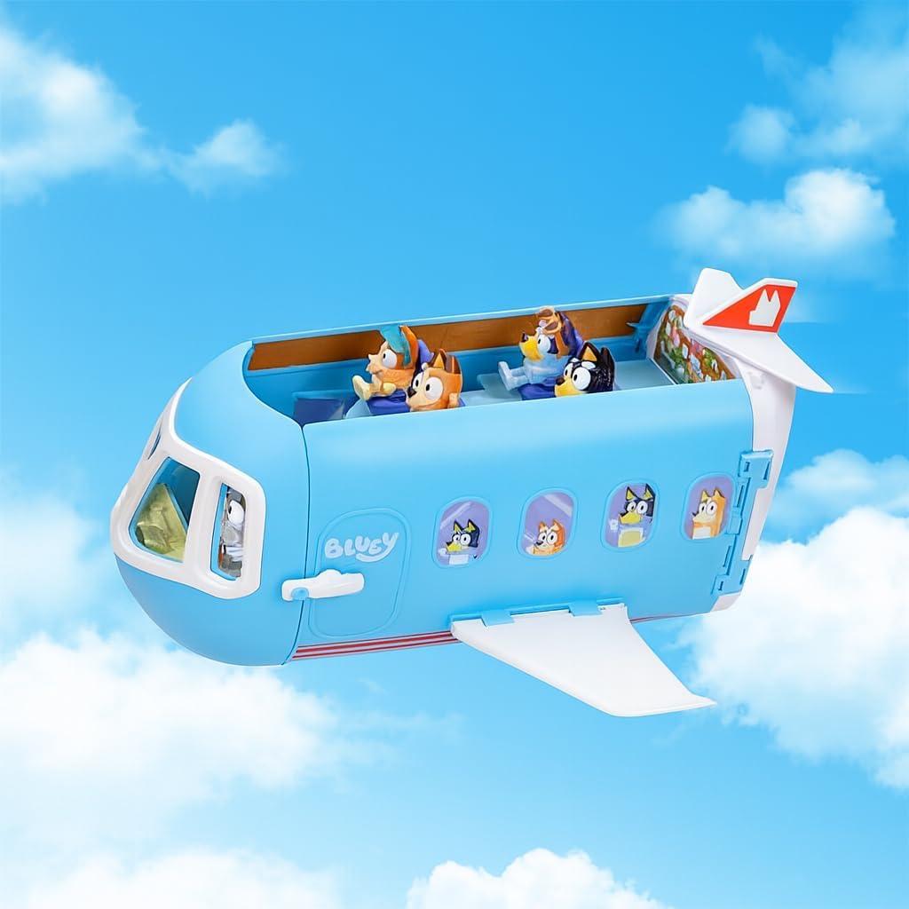 imageBluey 3in1 Transforming Airplane Toys for Kids Playset Turns into Resort amp Boat Airplane Toys for Kids 58 Includes Exclusive Captain Figure