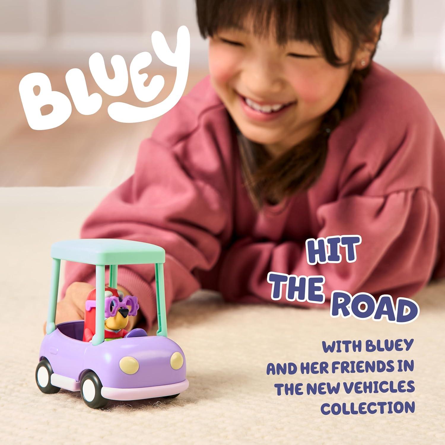 Bluey Basic Granny Toddler Toy Car, 3” Articulated Janet Kids Toy ...