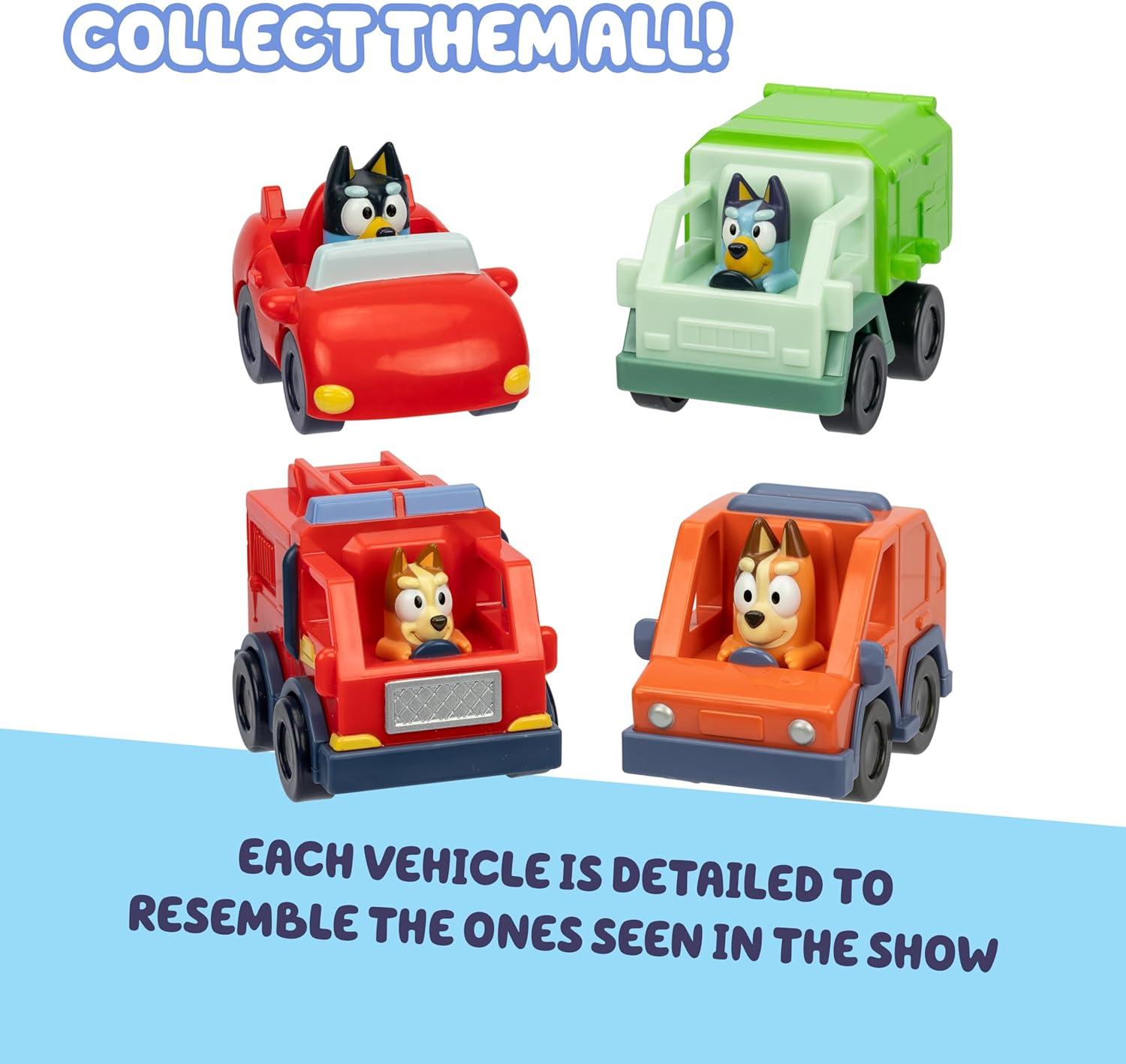 imageBluey Basic Granny Toddler Toy Car 3 Articulated Janet Kids Toy Immersive Car Toys for Toddlers of Ages 3Mini Racers
