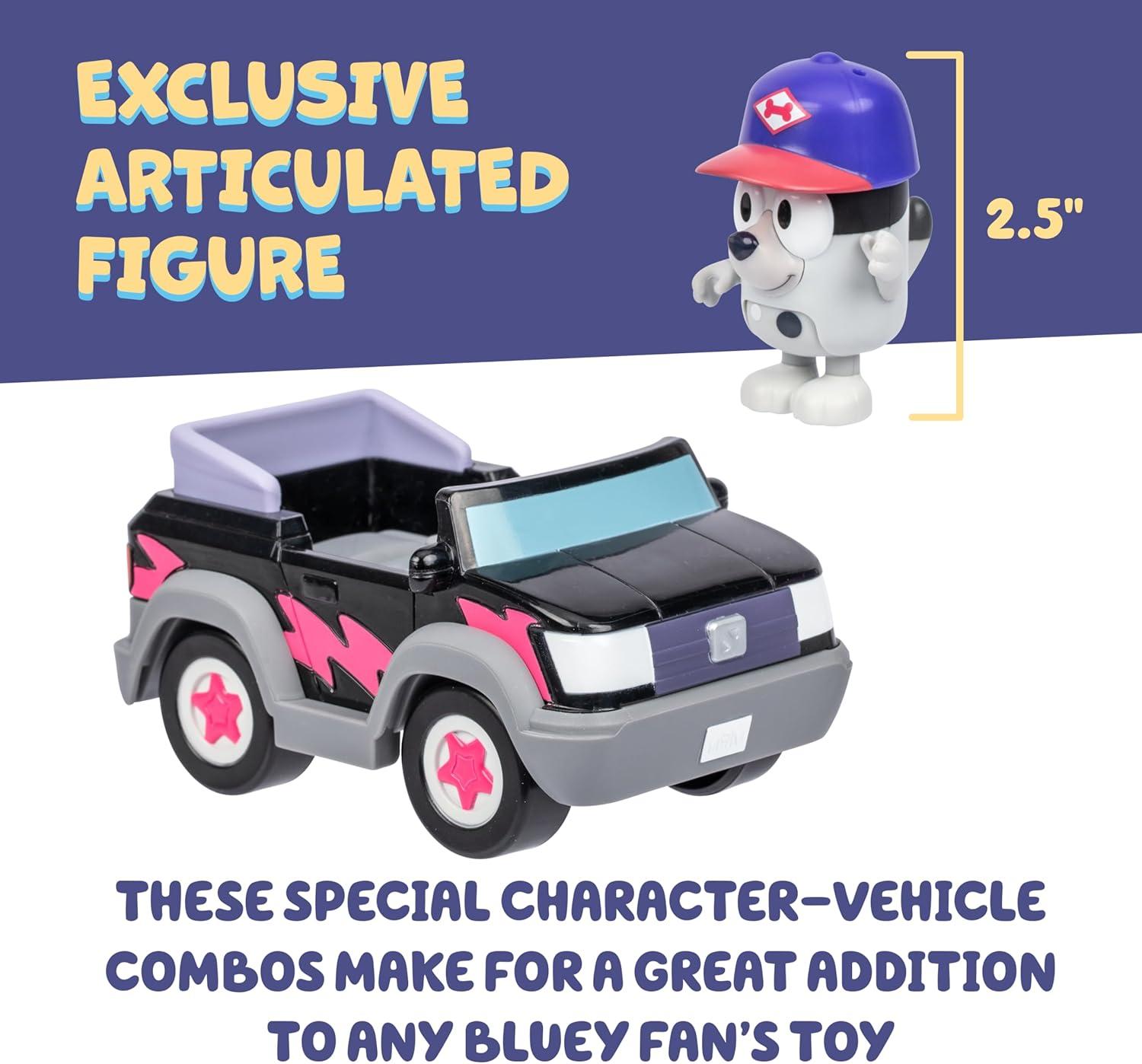 imageBluey Basic Granny Toddler Toy Car 3 Articulated Janet Kids Toy Immersive Car Toys for Toddlers of Ages 3Pizza Girls Muffin