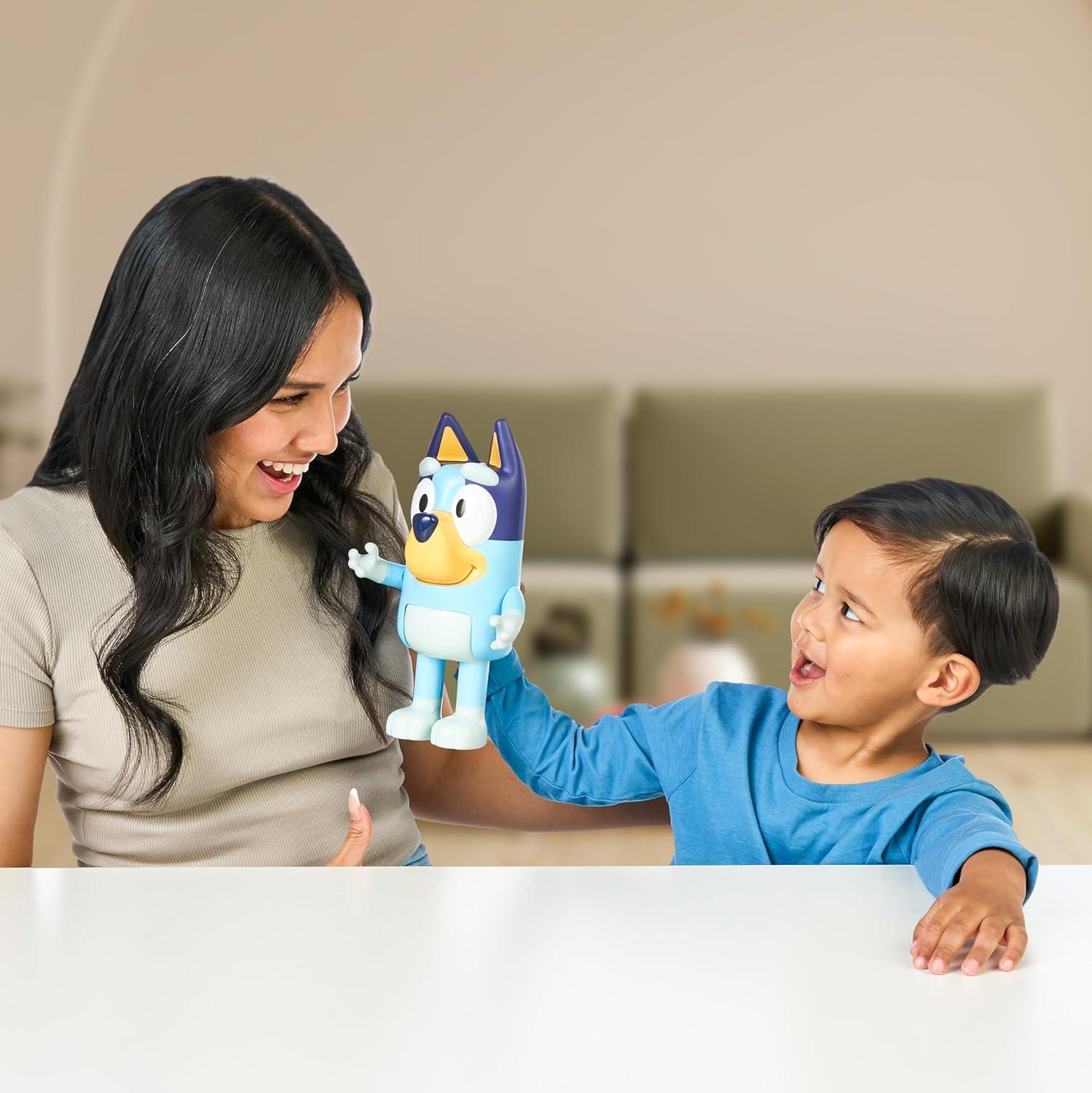 imageBluey Best Friend Toy Figurine 10 Tall Oversized Poseable Articulated Kids Toy Figure Durable Big Toys for Kids Ages 3