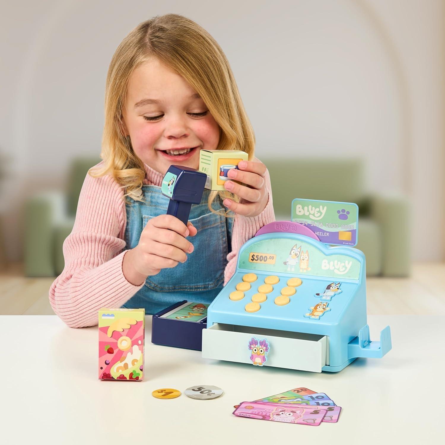 imageBluey Chikit Chikit Pretend Camera Role Play Toy Camera for Kids with 10 Photo Cards 3 PopOut Film Cartridges Toddler Toys Playset for Ages 3Register