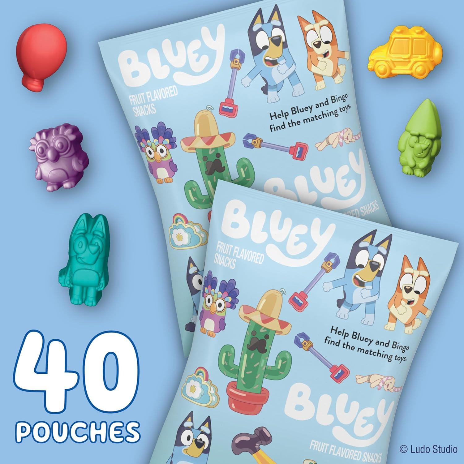 imageBluey Fruit Flavored Snacks Treat Pouches Gluten Free Snack Value Pack 22 Ct 176 ozAssorted Fruit
