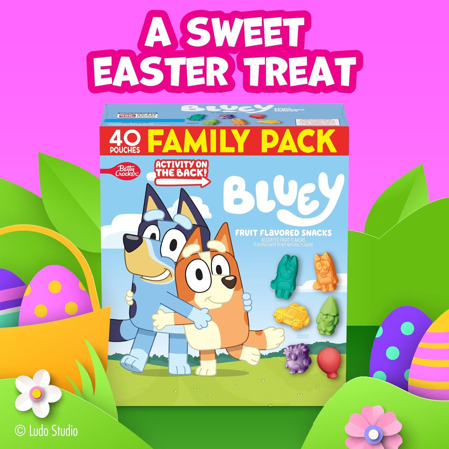 imageBluey Fruit Flavored Snacks Treat Pouches Gluten Free Snack Value Pack 22 Ct 176 ozAssorted Fruit