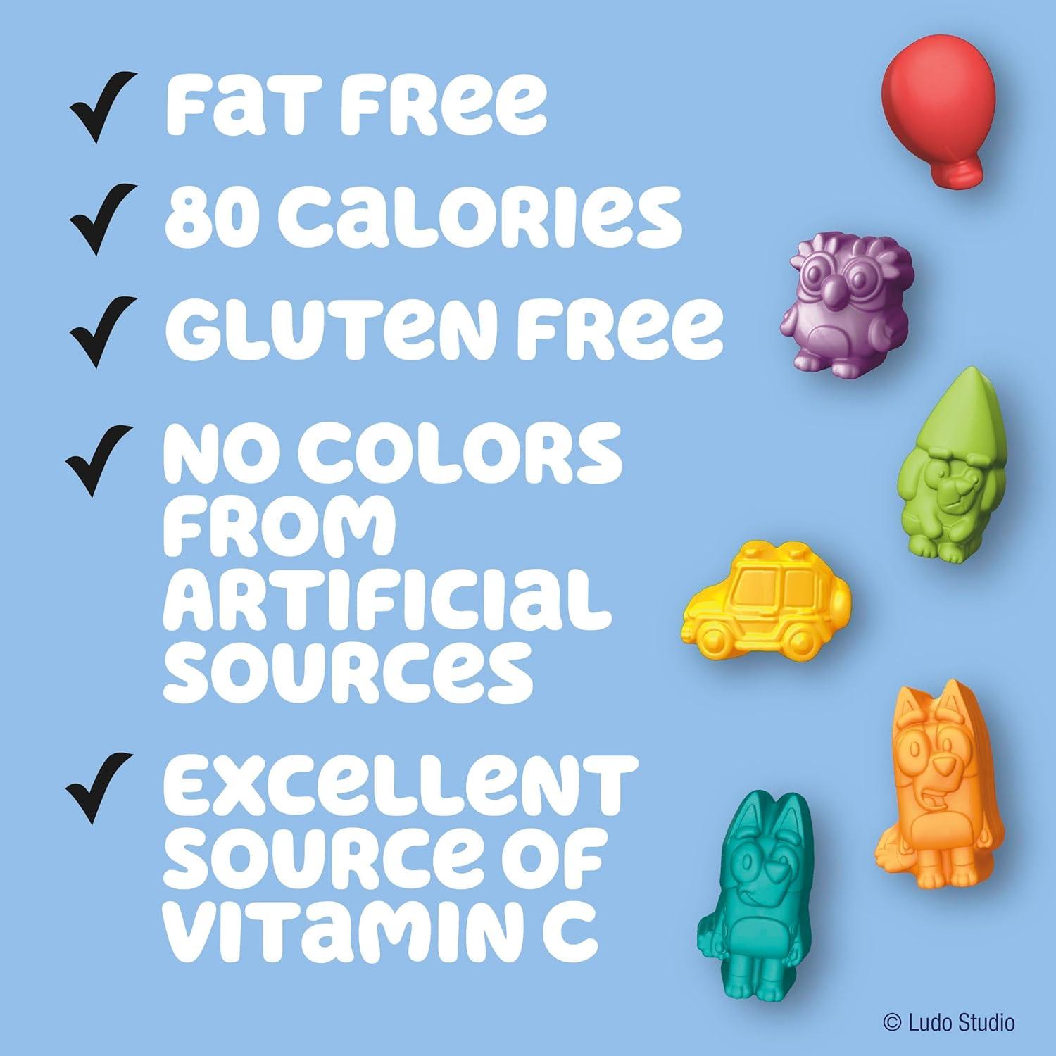 imageBluey Fruit Flavored Snacks Treat Pouches Gluten Free Snack Value Pack 22 Ct 176 ozAssorted Fruit