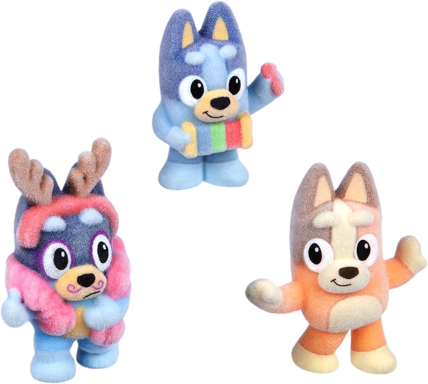 imageBluey Fuzzies Episode Pack Baby Race with 3 Specially Flocked Collectible MiniFigures Incl 1 Exclusive Display Case Foil Trading Card and Collectors Guide 50 MiniFigures to CollectMagic Xylophone