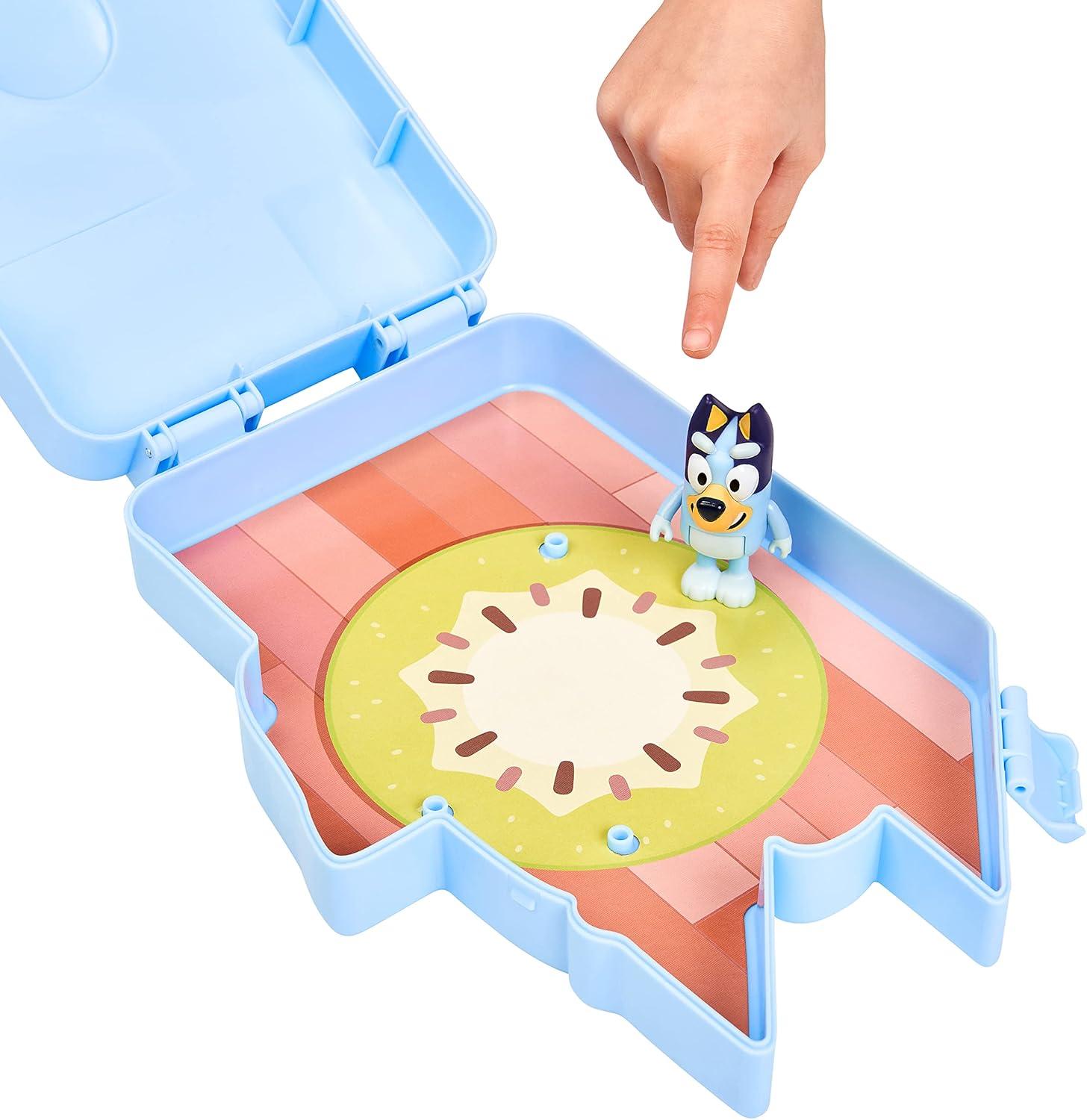 imageBluey Juice Bar Toy Playset Figures Pretend Play Toys for Toddlers 35 Kids Kitchen Playset with Accessories No Batteries RequiredCollector Case and Figures