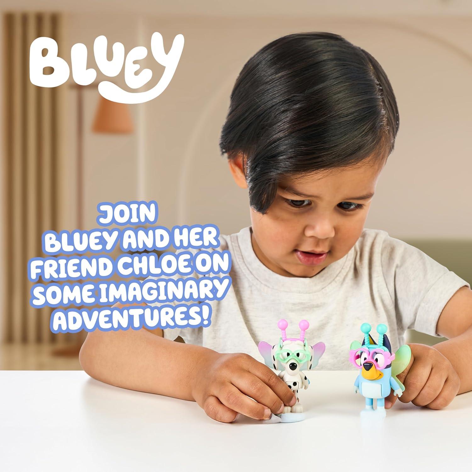 imageBluey Pass The Parcel Figurine Toys Pack of 4 Character Toys with Bingo Luckys Dad and Lila Figures Small Action Figures for Kids Ages 3Aliens