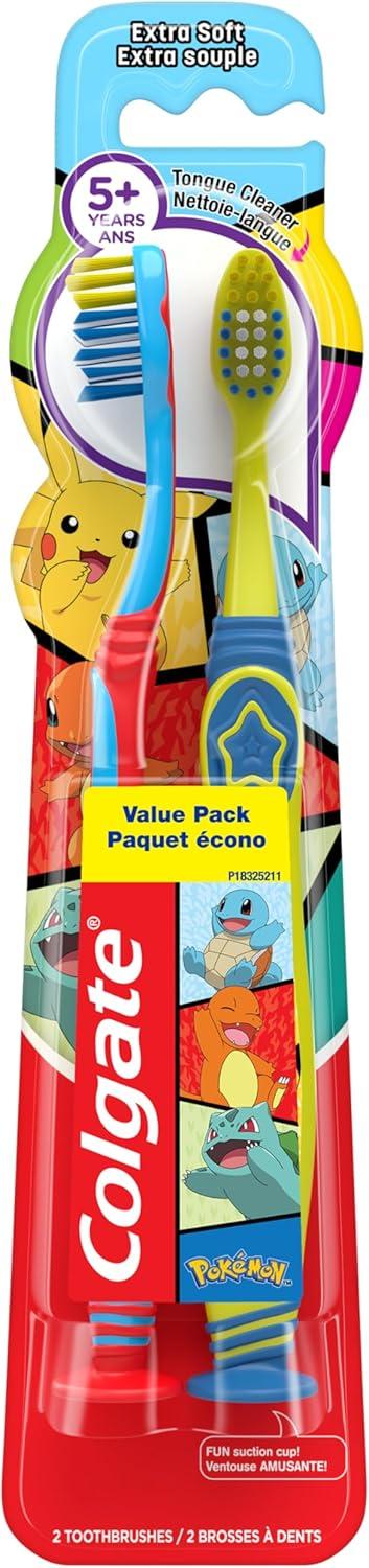 imageColgate Bluey Extra Soft Toothbrush for Kids Kids Toothbrush Pack with Built in Suction Cup Toothbrush Holder Designed for Children Ages 2 and Up Extra Soft Bristles 2 Pack1 Count Pack of 1