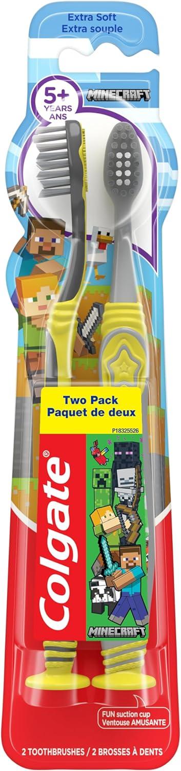 imageColgate Bluey Extra Soft Toothbrush for Kids Kids Toothbrush Pack with Built in Suction Cup Toothbrush Holder Designed for Children Ages 2 and Up Extra Soft Bristles 2 Pack1 Count Pack of 2