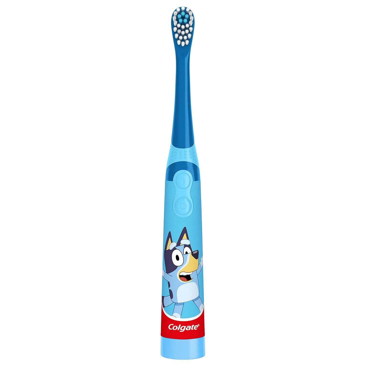 imageColgate Kids Powered Vibrating Toothbrush Bluey 1 Pack1 Count Pack of 2