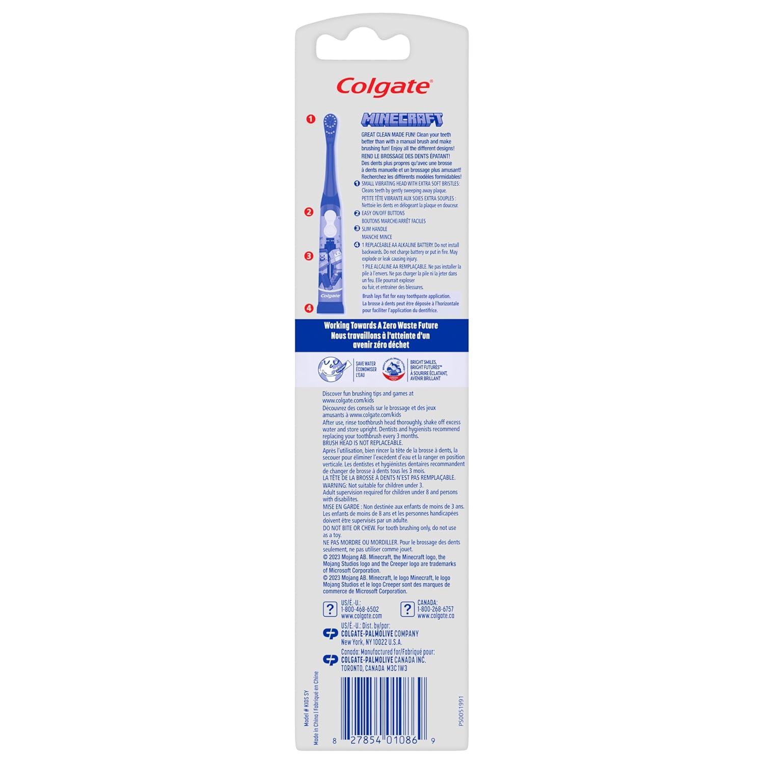 imageColgate Kids Powered Vibrating Toothbrush Bluey 1 Pack1 Count Pack of 2