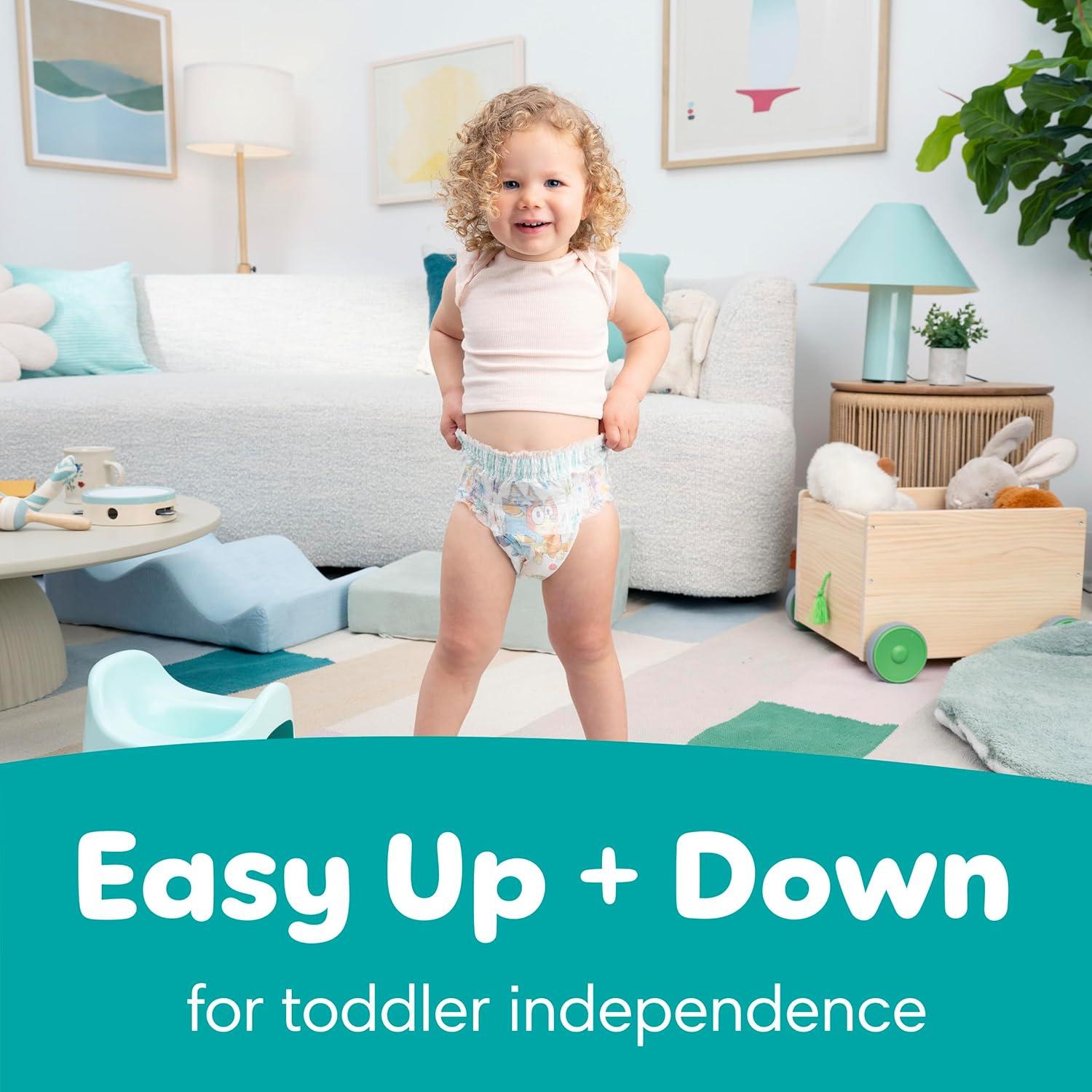 imagePampers Easy Ups Girls amp Boys Potty Training Pants Size 6T7T 40 Count Bluey Absorbent Training Underwear Up to 100 Leakproof Day and Night Hypoallergenic Packaging May Vary5T6T