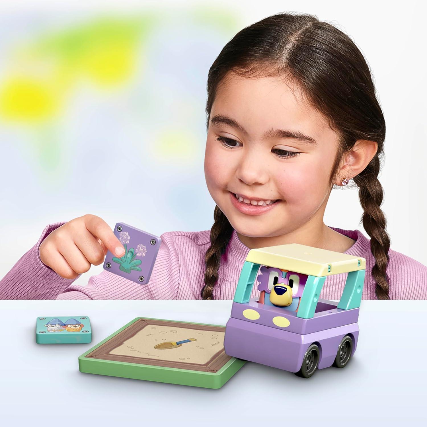imageTile Town Bluey Heeler Family Home 52Piece Magnetic Tile Playset Interactive STEM Magnetic Tiles Toys Includes Bluey amp Bingo Figures Action TilesGranny Booster
