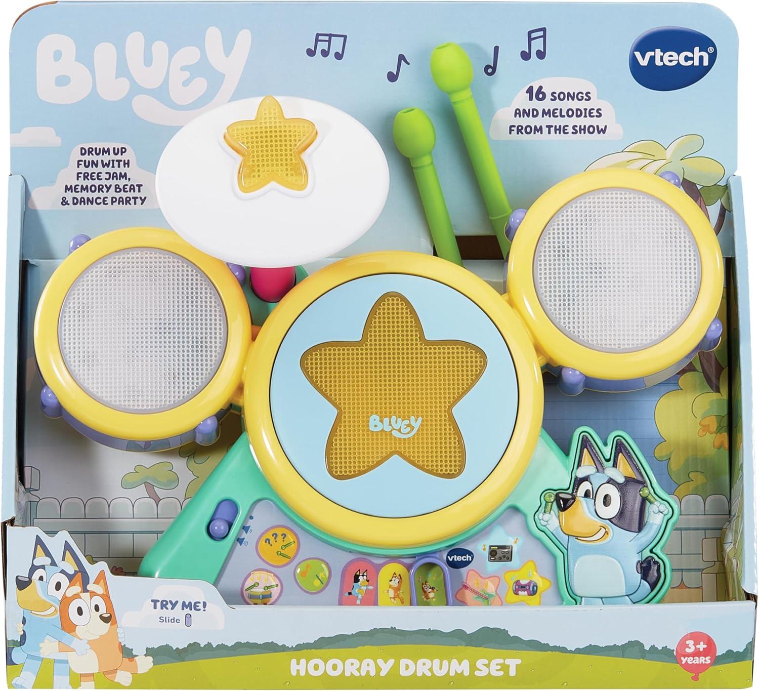 imageVTech Bluey Hooray Drum Set