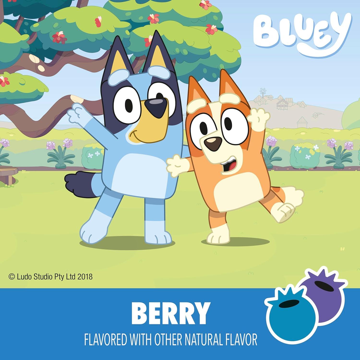 imageYoplait GoGURT Bluey Kids Fat Free Yogurt Berry Gluten Free Snacks 1 lb 8 Tubes