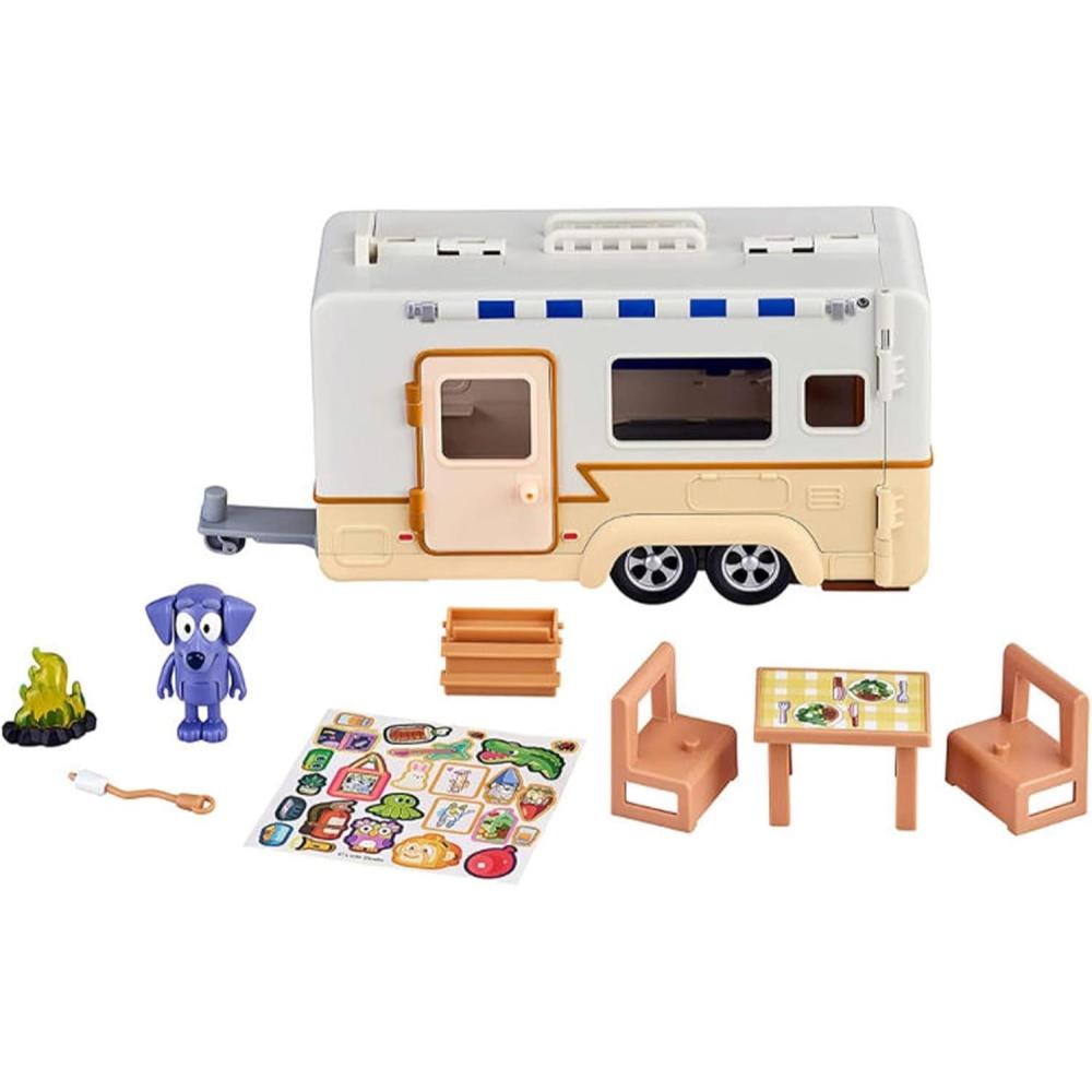 imageBluey Caravan Adventure Playset with 25 Jean Luc Figure MulticolorCaravan Playset with One Figure