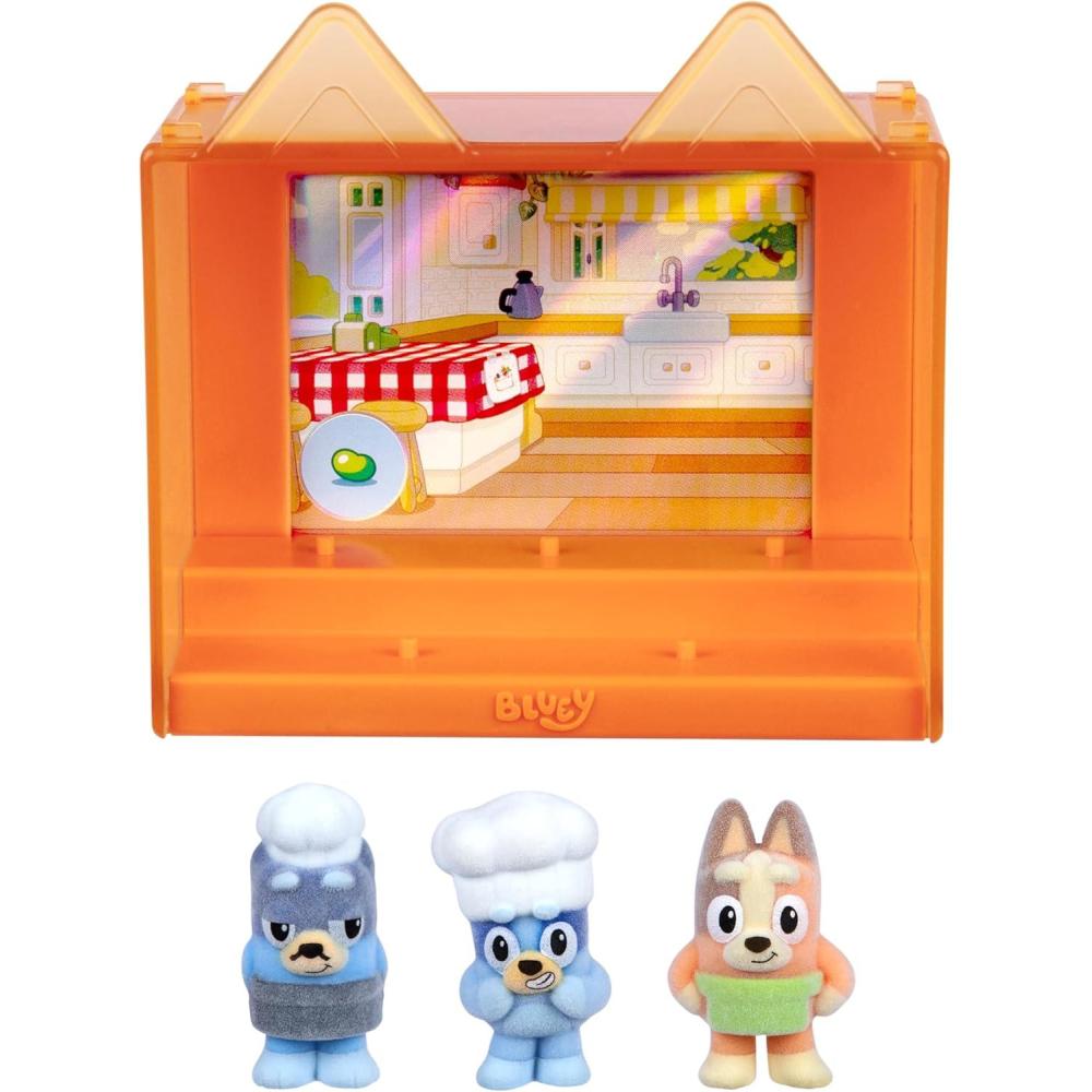 imageBluey Fuzzies Episode Pack Baby Race with 3 Specially Flocked Collectible MiniFigures Incl 1 Exclusive Display Case Foil Trading Card and Collectors Guide 50 MiniFigures to CollectPavlova