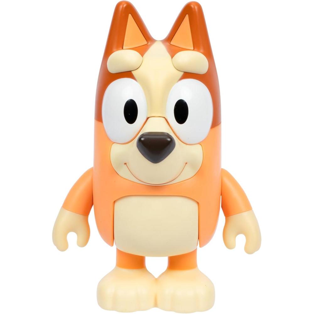 imageBluey Talking Bingo Chat Mates Toy Articulated Talking Kids Toy with 10 Iconic Phrases Interactive Play Figure Toys for Kids Ages 3Bingo