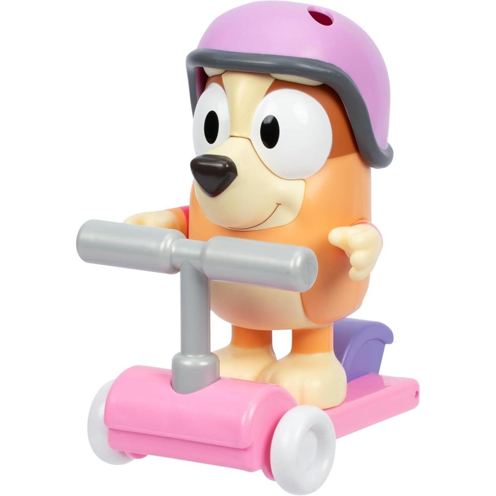 imageBluey Talking Bingo Chat Mates Toy Articulated Talking Kids Toy with 10 Iconic Phrases Interactive Play Figure Toys for Kids Ages 3Scooter Bingo