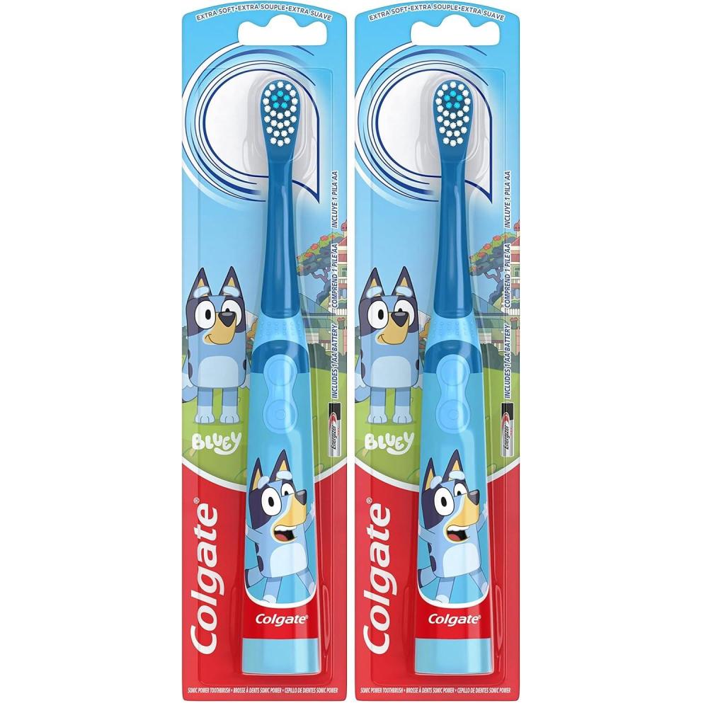 imageColgate Kids Powered Vibrating Toothbrush Bluey 1 Pack1 Count Pack of 2