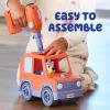 BUILD-A-BUDDY Bluey Car – Buildable Motorized Vehicle for Take Apart Play – Includes Bluey Figure and Toy Drill – Kids Gifts and Easter Basket Stuffers – Ages 3 Years and Up(Bluey Car)