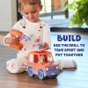 BUILD-A-BUDDY Bluey Car – Buildable Motorized Vehicle for Take Apart Play – Includes Bluey Figure and Toy Drill – Kids Gifts and Easter Basket Stuffers – Ages 3 Years and Up(Bluey Car)
