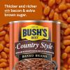 BUSH’S BEST 15.8 oz Canned Bluey Original Baked Beans, Source of Plant Based Protein and Fiber, Low Fat, Gluten Free, (Bluey), (Pack of 12)(Country Style)
