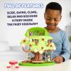 Bluey 2-Sided Treehouse Playset, 11”, Action-Packed Tree Toys Set with 4 Accessories and 2.5” Articulated Figure, Animal Toys for Kids Ages 3+(Bluey & Tree Playset)