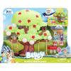 Bluey 2-Sided Treehouse Playset, 11”, Action-Packed Tree Toys Set with 4 Accessories and 2.5” Articulated Figure, Animal Toys for Kids Ages 3+(Bluey & Tree Playset)