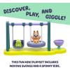 Bluey 2-Sided Treehouse Playset, 11”, Action-Packed Tree Toys Set with 4 Accessories and 2.5” Articulated Figure, Animal Toys for Kids Ages 3+(Playground)