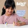 Bluey Action Heroes Toy Figures Set of 2, Articulated Character Toys with Karate and Jet Pack Figurines, Small Action Figures for Kids Ages 3+(Action Heroes)