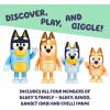 Bluey Action Heroes Toy Figures Set of 2, Articulated Character Toys with Karate and Jet Pack Figurines, Small Action Figures for Kids Ages 3+(Bluey & Family – New Expressions)