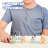 Bluey Action Heroes Toy Figures Set of 2, Articulated Character Toys with Karate and Jet Pack Figurines, Small Action Figures for Kids Ages 3+(Bluey & Family – New Expressions)