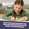 Bluey Baby Race Toy Figurines Pack of 2, Articulated Character Toys with Chilli, and Baby in Cradle Accessory, Small Action Figures Ages 3+(Animal Costumes)
