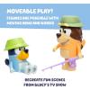 Bluey Baby Race Toy Figurines Pack of 2, Articulated Character Toys with Chilli, and Baby in Cradle Accessory, Small Action Figures Ages 3+(Fishing with Grandad)