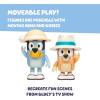 Bluey Baby Race Toy Figurines Pack of 2, Articulated Character Toys with Chilli, and Baby in Cradle Accessory, Small Action Figures Ages 3+(On Holiday)