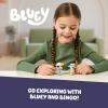 Bluey Baby Race Toy Figurines Pack of 2, Articulated Character Toys with Chilli, and Baby in Cradle Accessory, Small Action Figures Ages 3+(On Holiday)