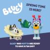 Bluey Baby Race Toy Figurines Pack of 2, Articulated Character Toys with Chilli, and Baby in Cradle Accessory, Small Action Figures Ages 3+(Spring Time)