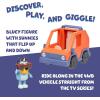 Bluey Basic 4WD Toddler Toy Car, 3” Articulated Figure with Flip-Up Sunnies, Immersive Car Toys for Kids of Age 3+(4WD & Bluey)