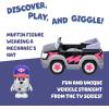 Bluey Basic Granny Toddler Toy Car, 3” Articulated Janet Kids Toy, Immersive Car Toys for Toddlers of Ages 3+(Pizza Girls & Muffin)
