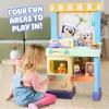Bluey Cash Register Playset, Interactive Play Register with Detachable Scanner, Toy Credit Card, and Dollar Bucks, Shopping Toys for Kids Ages 3+(Kitchen)