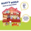 Bluey Celebration Home Playset, Portable Birthday Party Toy House with 11 Removable Accessories and 2.5” Figure, House Toys for Kids of Ages 3+(2 – Mega Bundle Home)