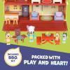 Bluey Celebration Home Playset, Portable Birthday Party Toy House with 11 Removable Accessories and 2.5” Figure, House Toys for Kids of Ages 3+(2 – Mega Bundle Home)