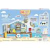 Bluey Celebration Home Playset, Portable Birthday Party Toy House with 11 Removable Accessories and 2.5” Figure, House Toys for Kids of Ages 3+(4 – Beach Cabin)