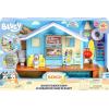 Bluey Celebration Home Playset, Portable Birthday Party Toy House with 11 Removable Accessories and 2.5” Figure, House Toys for Kids of Ages 3+(4 – Beach Cabin)