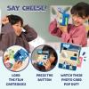 Bluey Chikit Chikit Pretend Camera, Role Play Toy Camera for Kids with 10 Photo Cards, 3 Pop-Out Film Cartridges, Toddler Toys Playset for Ages 3+(Chikit Chikit Camera)